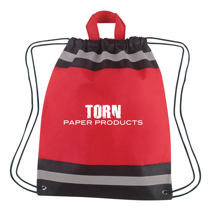 Small Non-Woven Reflective Sports Pack Backpack Bag