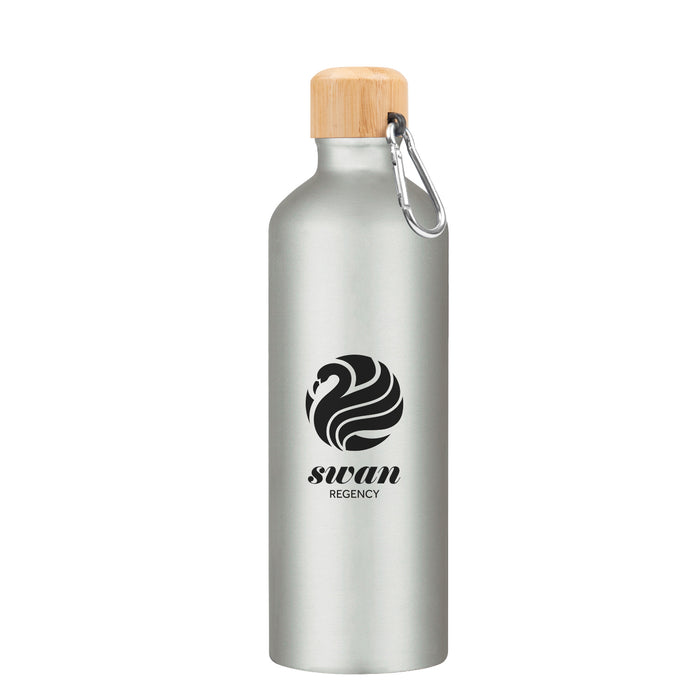 25 Oz. Aluminum Tundra Bike Bottle With Bamboo Lid