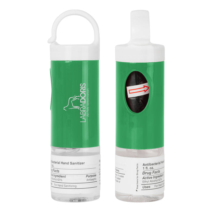 Fresh & Clean Dog Bag Dispenser With 1 OZ. Hand Sanitizer