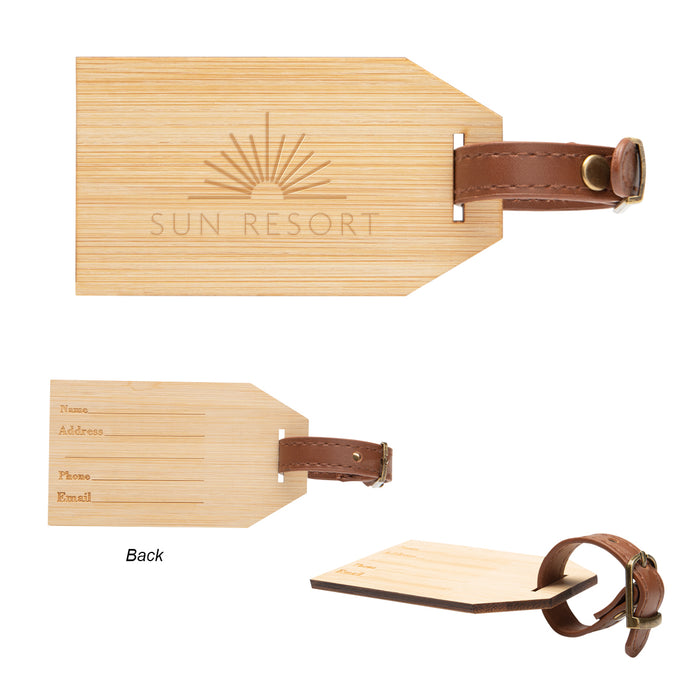 Outbound Bamboo Luggage Tag