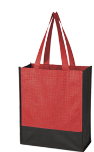 Crosshatch Mini Non-Woven Tote Bag 10" x 12" x 4.5"