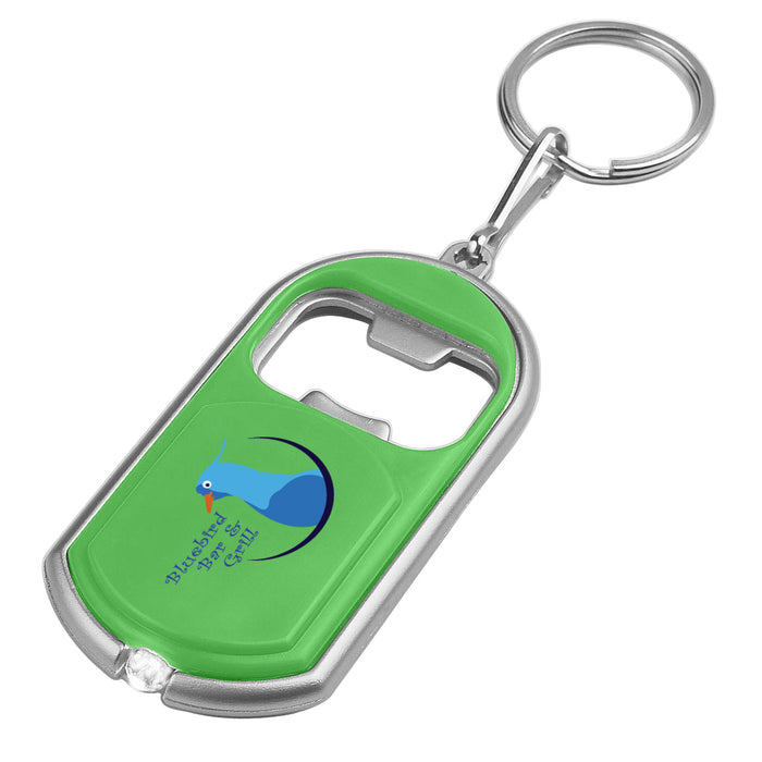 Bottle Opener Key Chain With Led Light