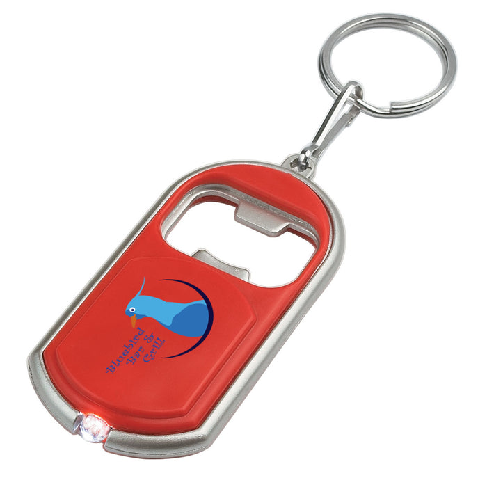 Bottle Opener Key Chain With Led Light