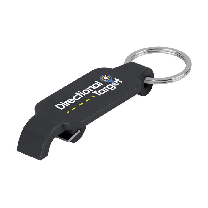 Slim Bottle Opener with Key Ring