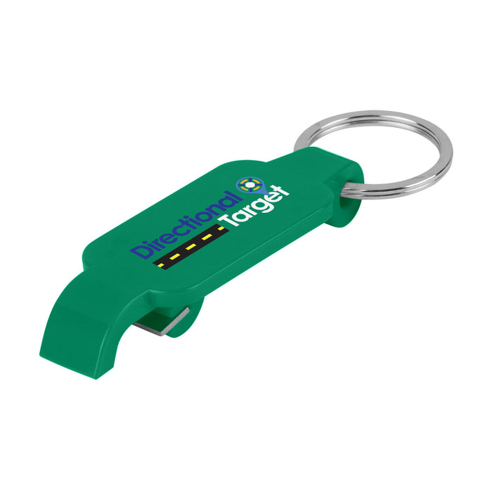 Slim Bottle Opener with Key Ring