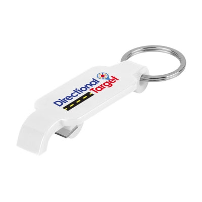 Slim Bottle Opener with Key Ring