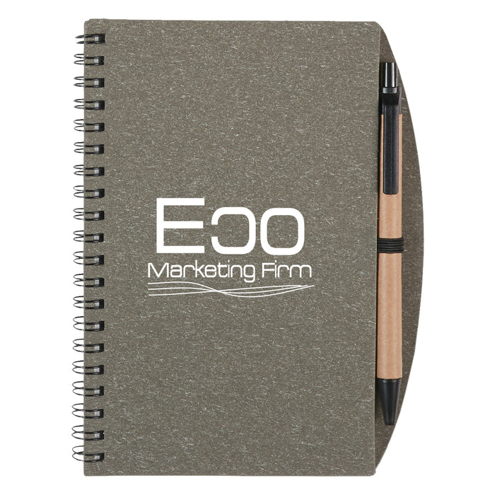 Eco-Inspired Spiral Notebook & Pen