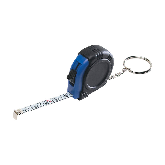 Rubber Tape Measure With Key Tag